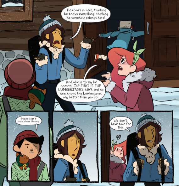 From Lumberjanes #17, art by Brooke A. Allen