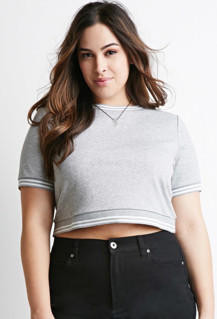 Forever 21 http://www.forever21.com/shop/ca/en/plus-size-back-to-school-70s-trend-denim/p/varsity-striped-sweatshirt-2000078167--1001