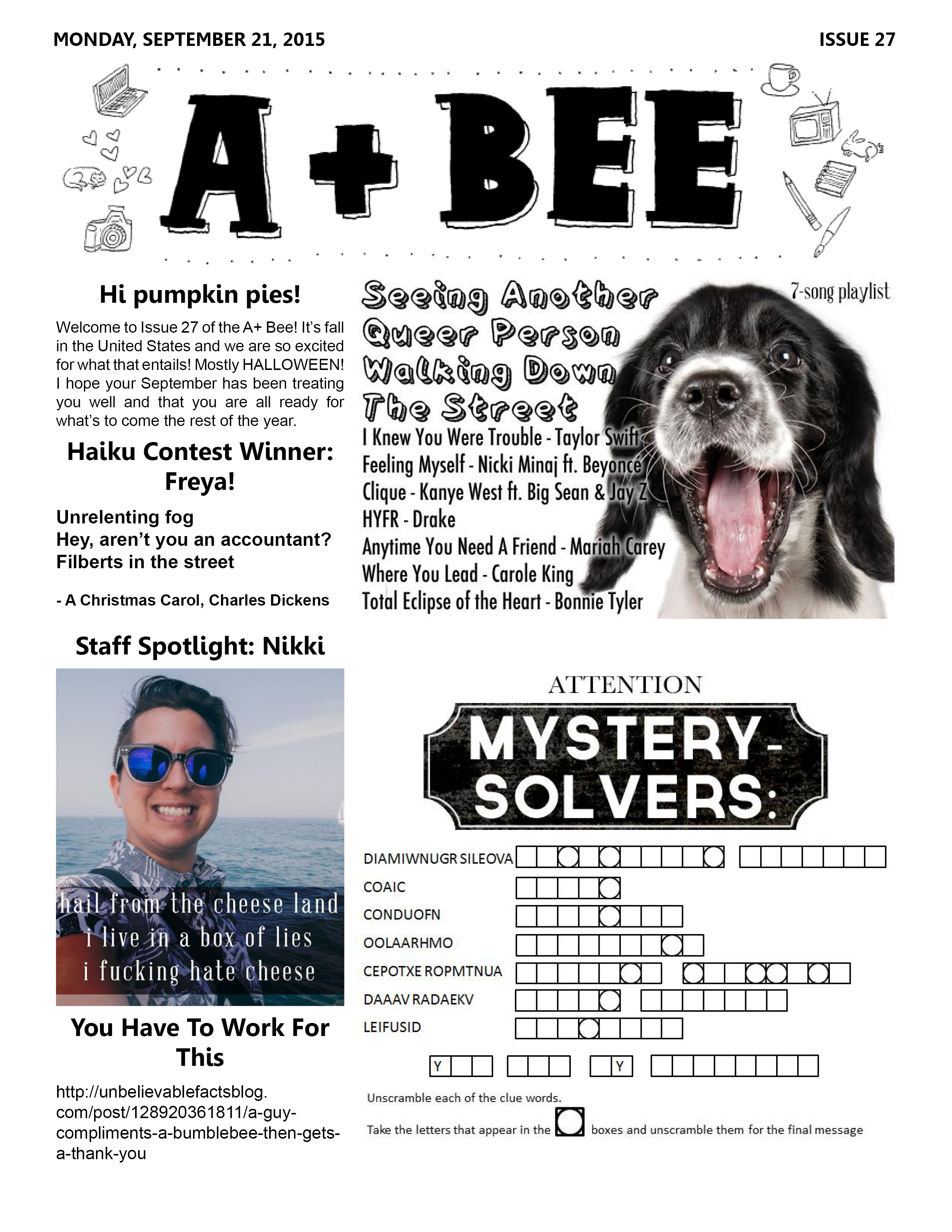 a+ bee 27