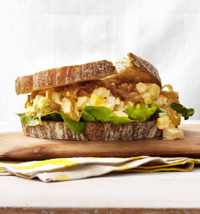 Egg-Salad-and-Caramelized-Onion Sandwiches