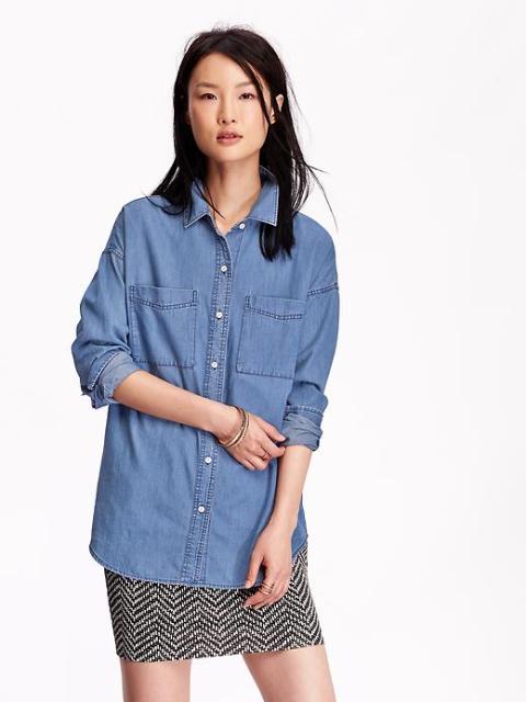 Old Navy Boyfriend Shirt