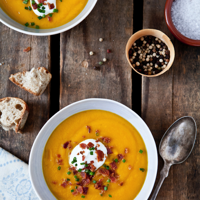 Butternut Squash and Leek Soup