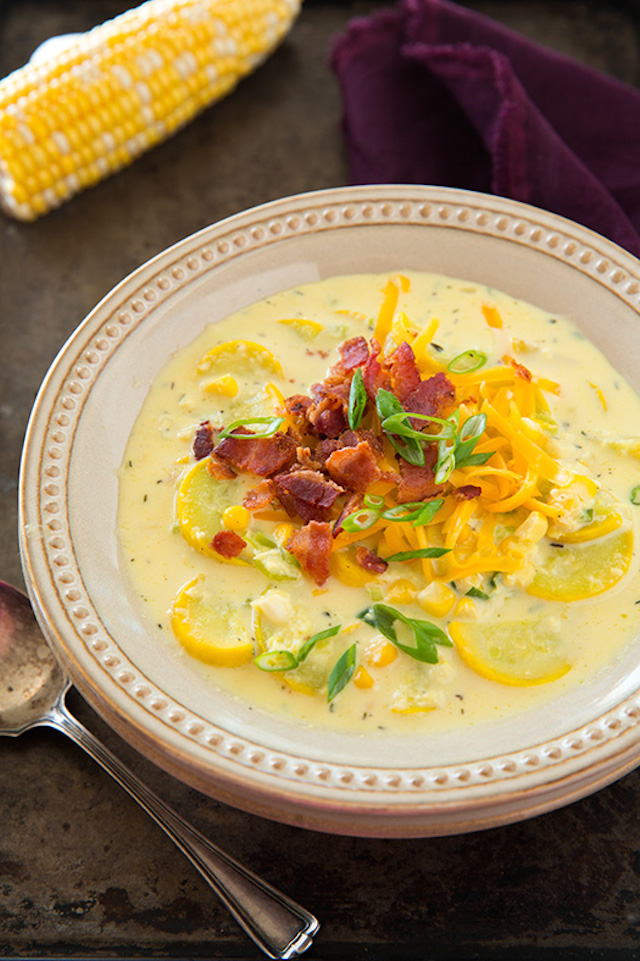 Summer Squash and Corn Chowder