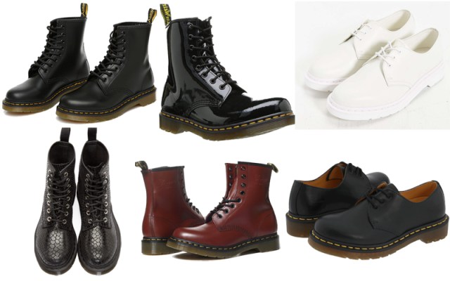 doc marten shopping collage