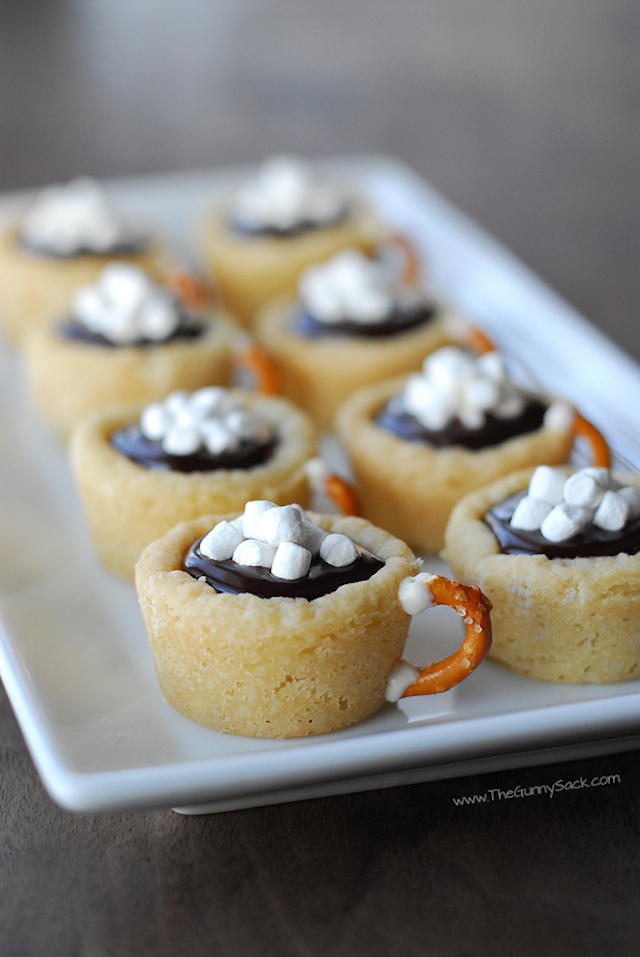 Hot Chocolate Cookie Cups