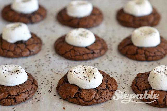 Hot Cocoa Cookies with Marshmallows