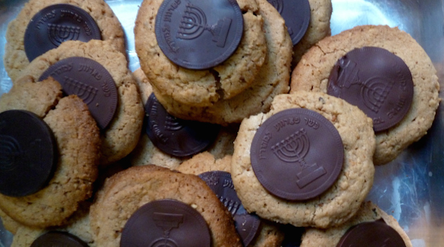 Peanut Butter Gelt Cookies