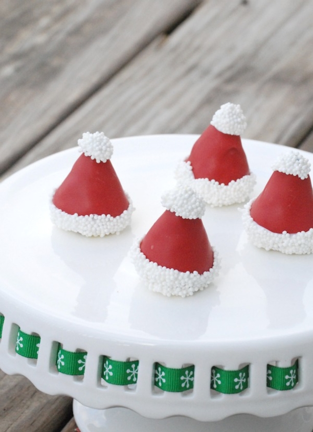 Santa Hat OREO Cookie Balls