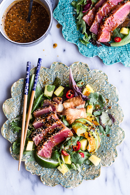 Seared-Ahi-Tuna-Poke-Salad-with-Hula-Ginger-vinaigrette-+-Wonton-Crisps.-13