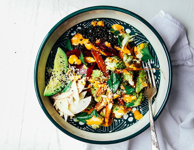 fall-veg-lentil-bowl-w-goji-ginger-tahini-cream-recipe