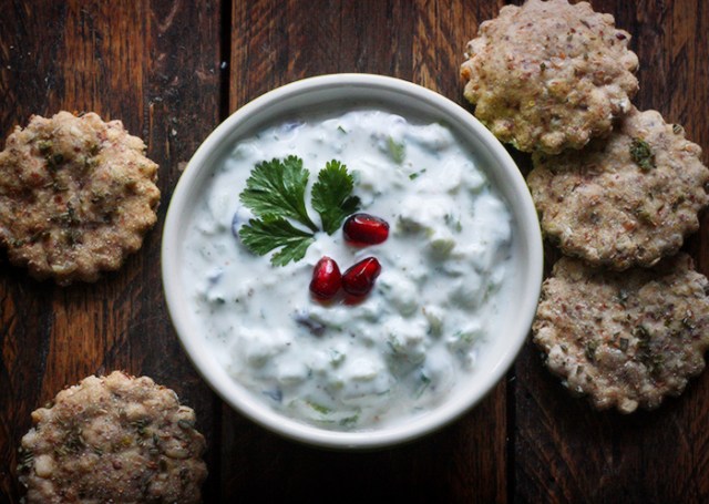 Pomegranate Cucumber Raita