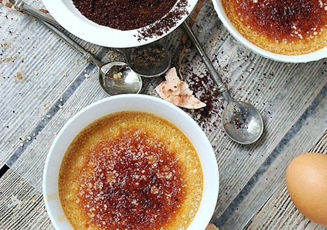 Caramel and Coffee Creme Brulee