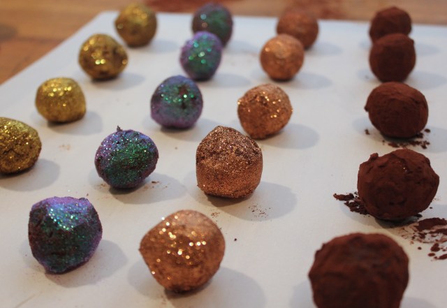 sparkly truffles