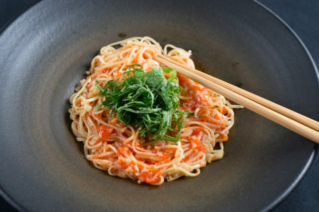 Shiso Tobiko (Flying Fish Roe) Spaghetti