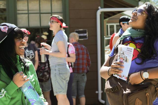 campers hanging out // photo by Robin Roemer