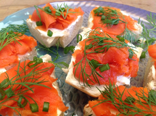 Traditional Scottish Lox Salmon Open Faced Sandwich