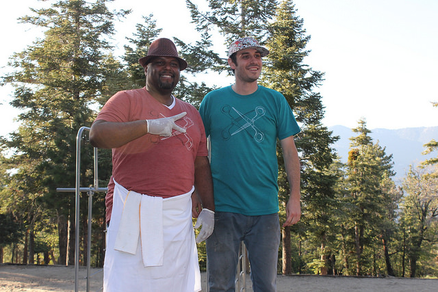 Alpine cooks supporting the cause (photo by Laura Mandanas)