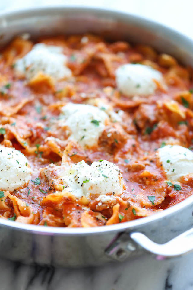 Easy One Pot Lasagna