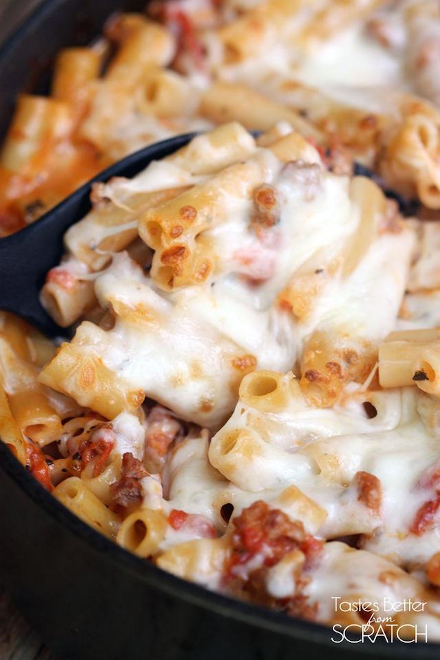 One Pan Baked Ziti