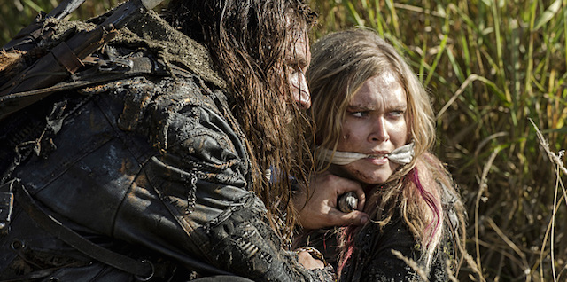 The 100 -- "Wanheda: Part Two" -- Image HU302C_0052 -- Pictured (L-R): Zachary McGowan as Roan and Eliza Taylor as Clarke -- Credit: Cate Cameron/The CW -- ÃÂ© 2015 The CW Network, LLC. All Rights Reserved