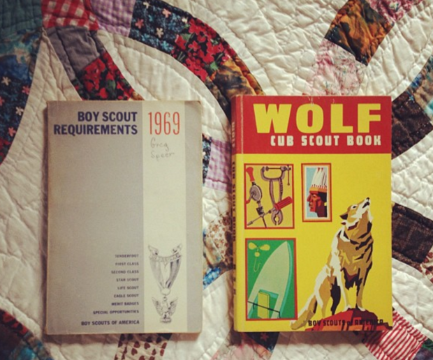 A couple of my dad's old boy scout books