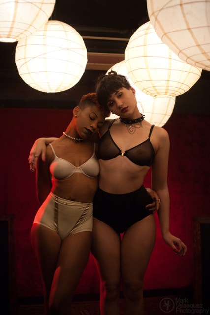 By photographer Mark Velasquez, models Agnosia and Rivi Madison, and stylist Agnosia. Via lola-agnosia