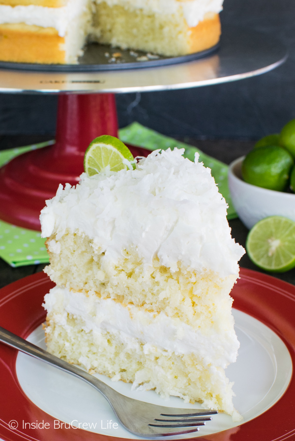 Coconut Key Lime Rum Cake