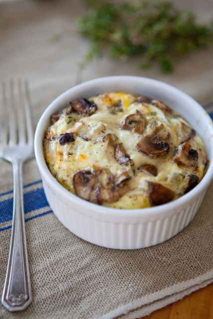 Mixed Mushroom Egg Bakes via The Kitchn