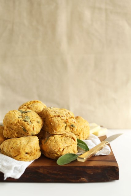 Pumpkin Sage Biscuits via Minimalist Baker