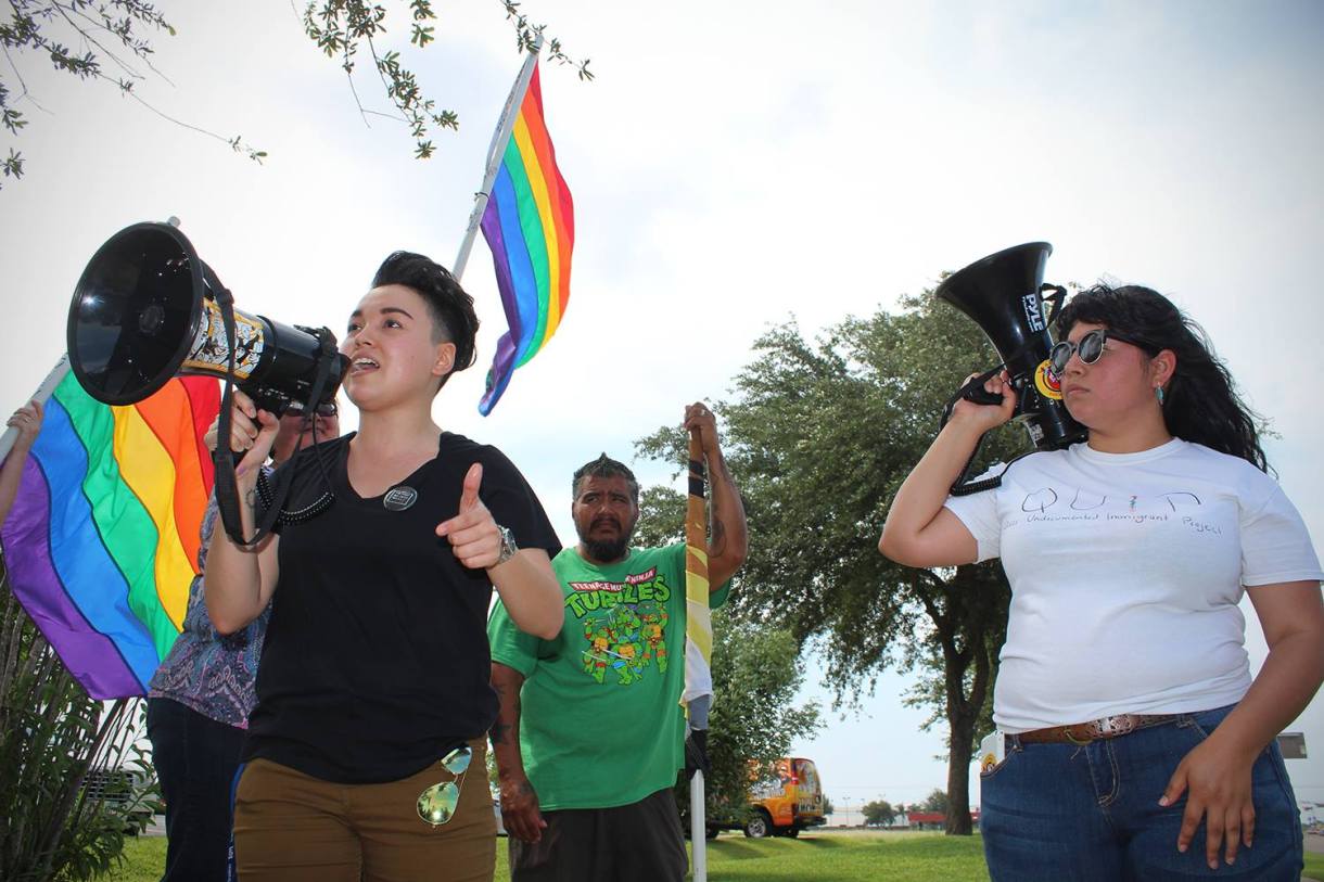 dani-and-sam-protest-against-greg-abbott