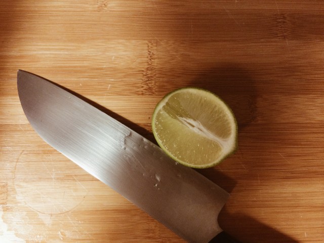 Cut limes length-wise!