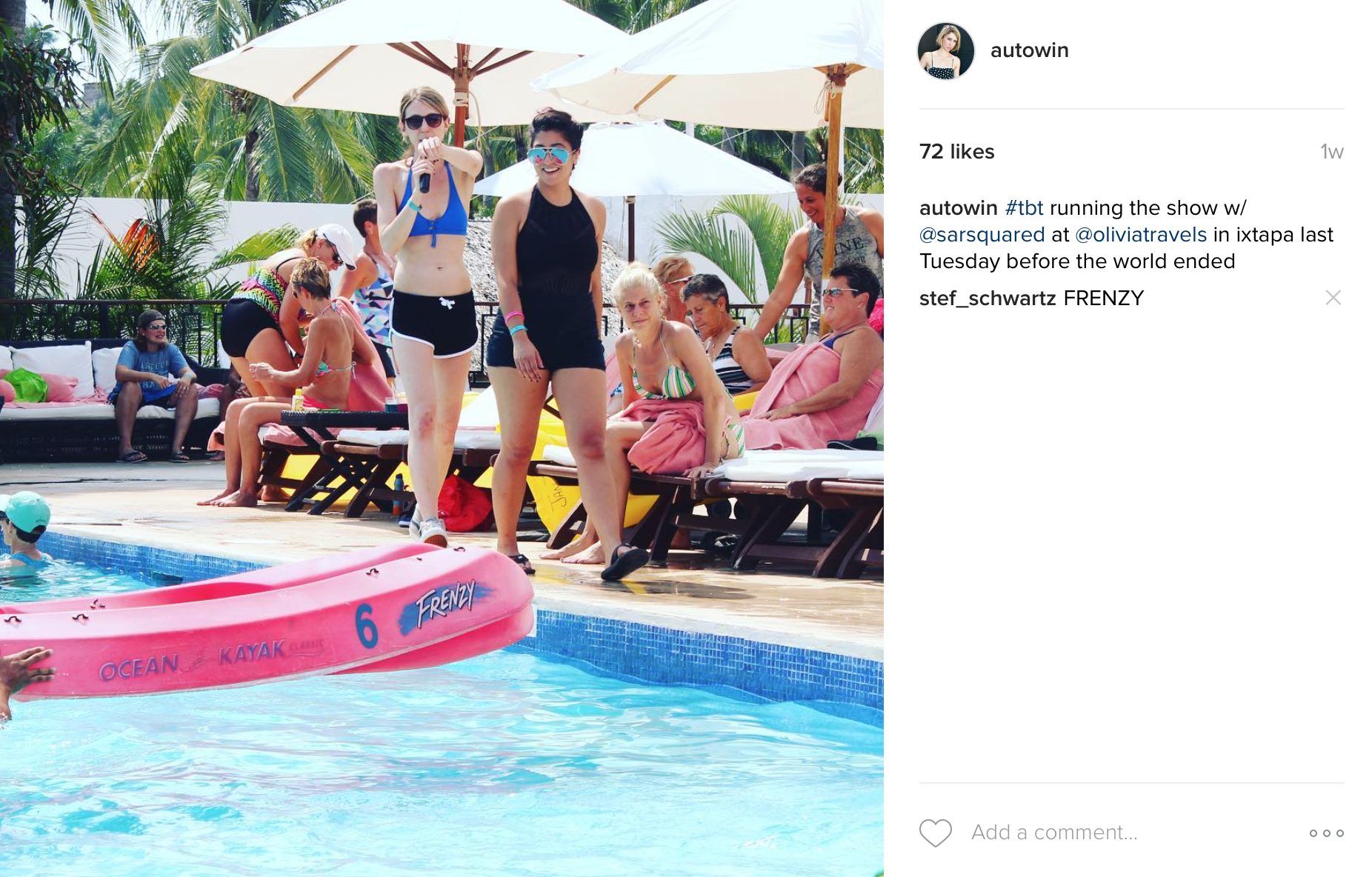 I BET YOU CAN'T WAIT TO HEAR ABOUT OUR OLIVIA TRIP TO IXTAPA