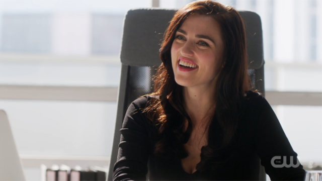 Lena Luthor smiling brightly