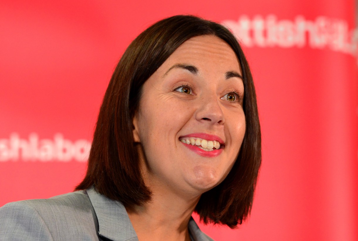 STIRLING, SCOTLAND - AUGUST 15 : New Scottish Labour Leader Kezia Dugdale speaks during an announcement of the result of the Scottish Labour leadership and deputy leadership contests at the Stirling Court Hotel, University of Stirling on August 15, 2015 in Stirling, Scotland. The search for a new Scottish Labour leader has been underway since former leader Jim Murphy stepped down, after Scottish Labour's heavy defeat in the UK General Election earlier this year. (Photo by Mark Runnacles/Getty Images)