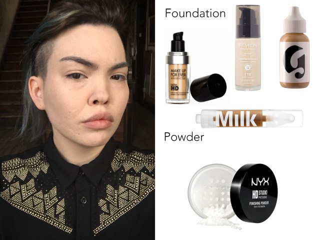 Here's the fun part: foundation! I recommend using a Beauty Blender to apply foundation. If your skin is sensitive and you can spend money on an expensive foundation, I recommend MakeUp Forever's HD Foundation. I use Revlon ColorStay Foundation, which is a cheaper drugstore brand.