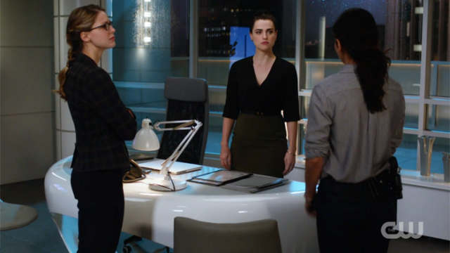 Maggie, Lena and Kara stand off