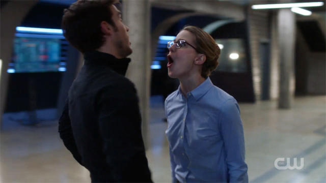 Kara yelling at Mon-El