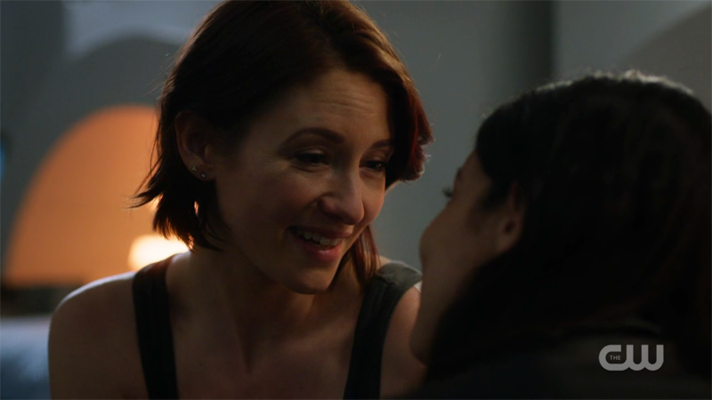 Alex smiles at Maggie