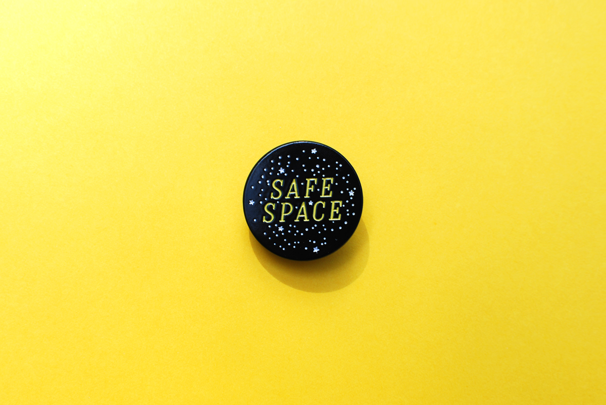 Safe Space Enamel Pin