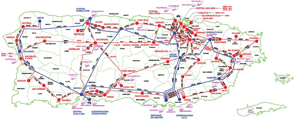 Puerto Rico power grid.