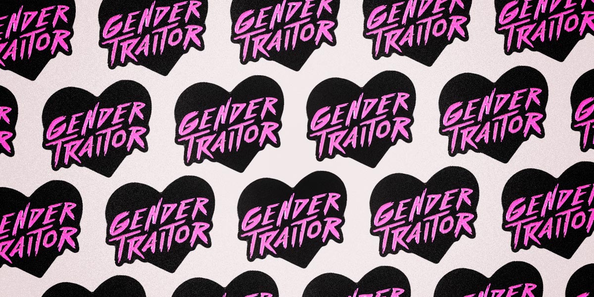 Autostraddle Enamel Pin Gender Traitor