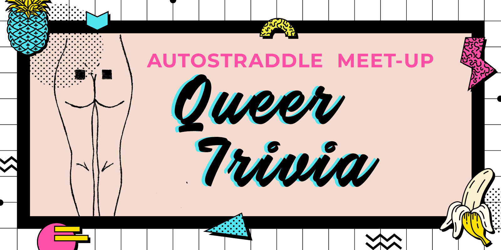 Queer trivia event graphic