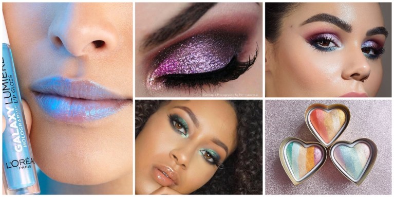 Flung Out of Space: Create a Queer Alien Look With Holographic Makeup