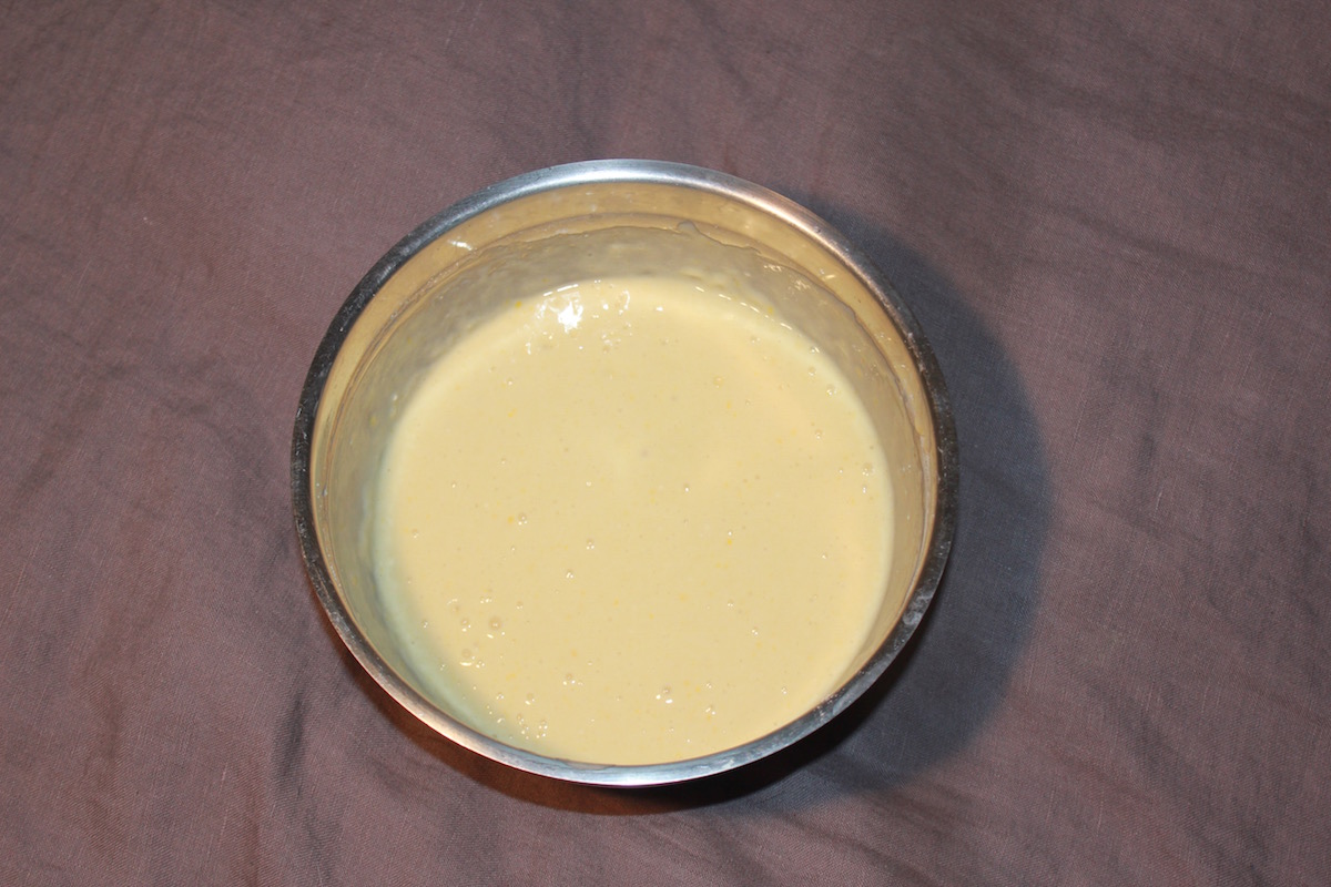 plain white cake batter