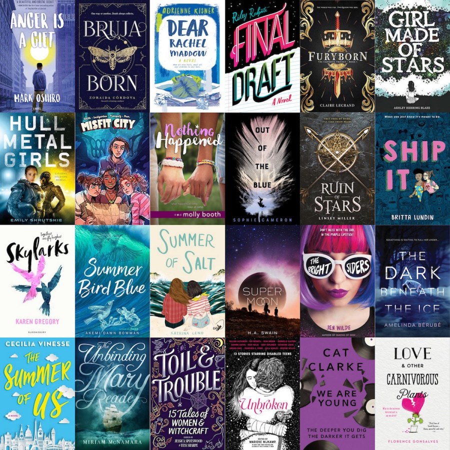 a collage of all the covers of the books mentioned in this post