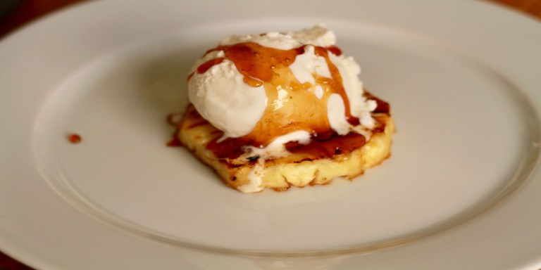Femme Brûlée: Drunken Grilled Pineapple Sundaes