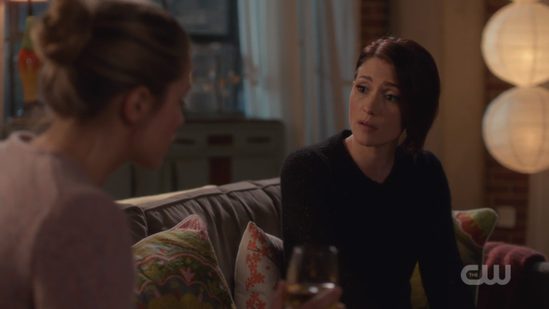 Alex tries not to look surprised by the news of Kara wanting to leave