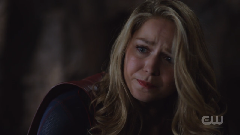 Supergirl looks SO SAD