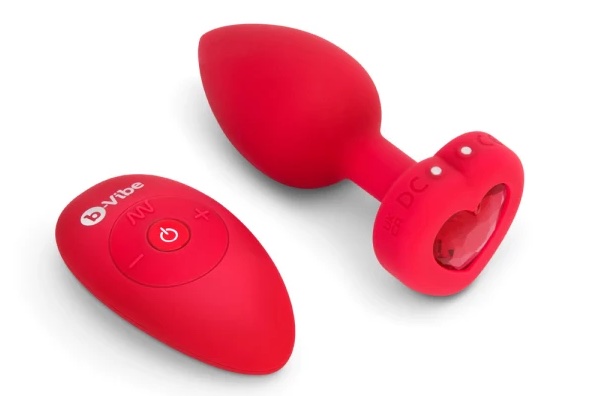 red butt plug with remote