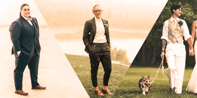 Best Day Ever: 3 Lesbians Share How They Rocked a Suit to Their Weddings